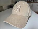 New York Yankees cap, New Era, cream, corduroy S/M, Ophalen of Verzenden, Zo goed als nieuw