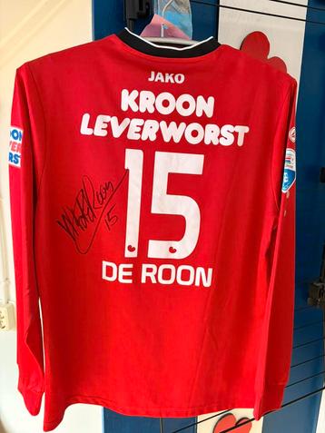 Matchworn Marten de Roon shirt SCHeerenveen met handtekening beschikbaar voor biedingen