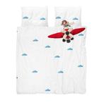 Snurk dekbedovertrek 200x200, Kinderen en Baby's, Kinderkamer | Beddengoed, Jongetje of Meisje, Wit, Dekbedovertrek, Ophalen of Verzenden