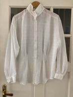 Belle Epoque vintage blouse wit ruitje getailleerd ruitjes, Nieuw, Maat 42/44 (L), Ophalen of Verzenden, Wit
