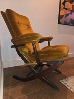 Vintage lounge stoel, Ophalen, Gebruikt, 75 tot 100 cm, Stof