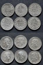 6 X 5 cent Willem III  zilver, Postzegels en Munten, Munten | Nederland, Verzenden, Koning Willem III, 5 cent, Zilver