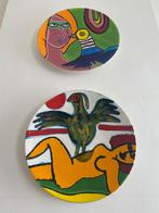 Corneille schotels keramiek - gesigneerd, Antiek en Kunst, Antiek | Keramiek en Aardewerk, Ophalen of Verzenden