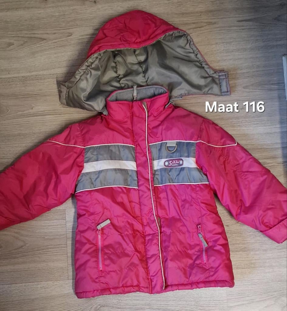 Ski jas met afneembare muts maat 116, Kinderen en Baby's, Gebruikt, Jongen of Meisje, Ophalen of Verzenden, Onbekend