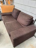 Tweezits bank bruin, Ophalen, Gebruikt, 150 tot 200 cm, Tweepersoons