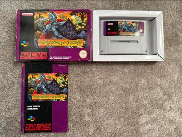 SNES CIB game Super Ghouls ‘n Ghosts compleet Nintendo beschikbaar voor biedingen