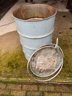 Een ton met deksel en een brandton., Ophalen, Zo goed als nieuw