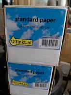 3x rol papier 841mm x 50 meter merk 123inkt, Ophalen of Verzenden, Nieuw