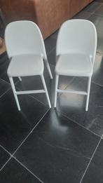 IKEA Urban Stoelen - 2 stuks, Kunststof, Twee, Wit, Ophalen of Verzenden