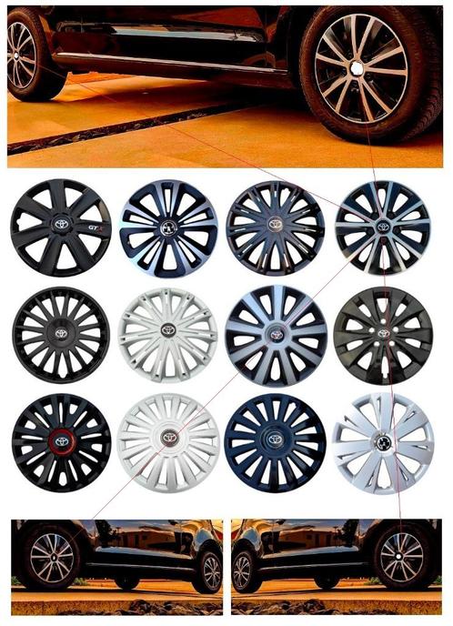 TOYOTA YARIS | Wieldoppen 14, 15, 16 Inch 🔥 | ✔️Logo, Auto diversen, Wieldoppen, Nieuw, Verzenden