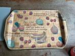 Vintage bamboe dienblad, Ophalen, Gebruikt, Rechthoekig, Hout