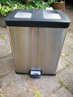 Duo afvalbak 2x 30 lt merk Eko, Ophalen, Met pedaal, 40 liter of meer, Zo goed als nieuw
