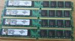 4 gb kit (4x 1gb) Kingston ddr2 pc desktop geheugen: wegens, Ophalen, Gebruikt, DDR2, Desktop