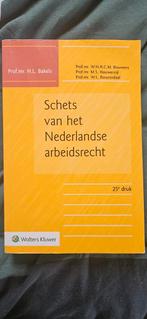 schets van het nederlandse arbeidsrecht 25e druk, Boeken, Ophalen of Verzenden, H.L bakels, Alpha, WO