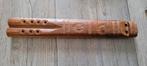 Uniek vintage instrument, Dubbele Fluit, houtsnijwerk, Ophalen of Verzenden, Gebruikt
