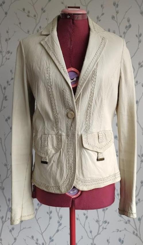 ENES LamsLeren Colbert-Jasje maat 40=38, Kleding | Dames, Jasjes, Kostuums en Pakken, Zo goed als nieuw, Jasje, Maat 38/40 (M)