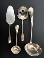 Hollands Glad Verzilverd bestek Keltum (o.a. natfruitlepel), Ophalen of Verzenden, Zilver