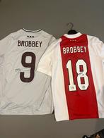 Twee gesigneerde ajax brobbey shirts origineel met bewijs, Verzamelen, Ophalen of Verzenden, Zo goed als nieuw