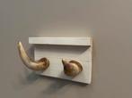 Witte Kapstok met Hoorns - Ibiza Stijl 30x20 cm, Ophalen, Zo goed als nieuw