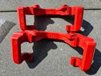 BMW E39 540i Remklauw Steunen / Dragers – Rood – Gebruikt, Auto-onderdelen, Remmen en Aandrijving, Ophalen of Verzenden, BMW