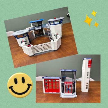 ** Playmobil brandweer (4819) en politiekazerne (6503) ** beschikbaar voor biedingen