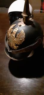 WW1 Duitse Pickelhaube Repro ijzeren helm, Verzamelen, Ophalen of Verzenden, Landmacht, Duitsland