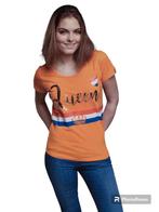 Dames oranje T-shirt "Queen" maat L. 100 % Katoen., Kleding | Dames, T-shirts, Oranje, Maat 42/44 (L), Ophalen of Verzenden, Zo goed als nieuw
