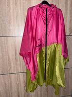 KiU Regenponcho Roze/Groen, Ophalen, Zo goed als nieuw, Maat 38/40 (M), Roze