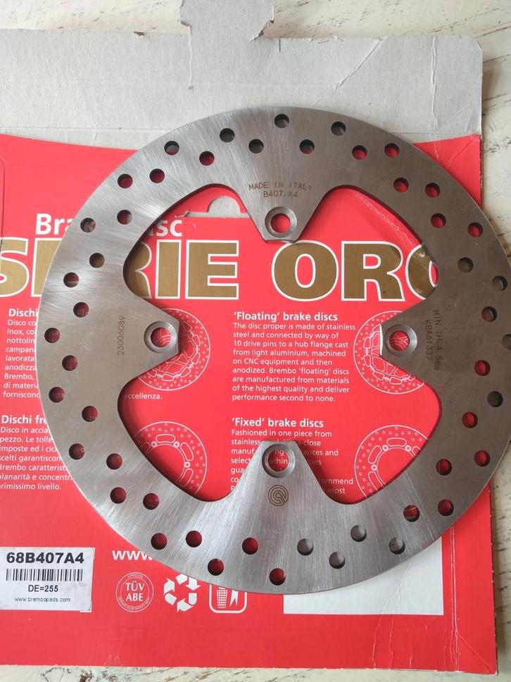 Brembo Serie Oro remschijf 68B407A4 mn voor Triumph, Motoren, Onderdelen | Overige, Nieuw, Ophalen of Verzenden