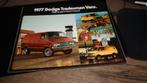 ZELDZAME USA Folder DODGE TRADESMAN VANS  1977, Verzenden, Nieuw, Overige merken