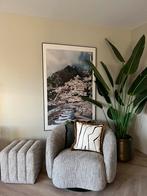 Eichholtz fauteuils met bijpassende poef, Ophalen, 75 tot 100 cm, Zo goed als nieuw, 75 tot 100 cm