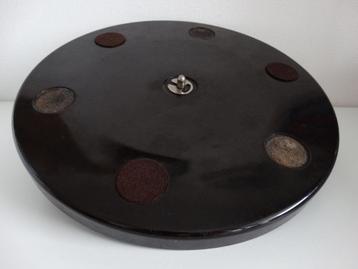 Porteldisc (hoedendoos) draaitafel bakeliet. beschikbaar voor biedingen