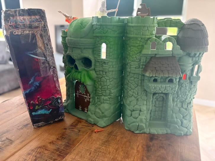 He-man kasteel en actiefiguren, Kinderen en Baby's, Speelgoed | Actiefiguren, Gebruikt, Ophalen