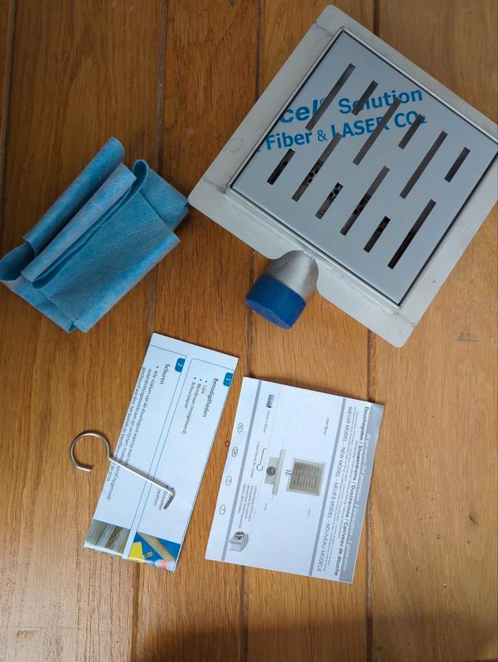 Nieuwe RVS ouchegoot – 150mm x 67mm – met flens, Doe-het-zelf en Verbouw, Sanitair, Nieuw, Douche, Rvs, Ophalen of Verzenden
