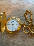 Vergulde Artok Zakhorloge met ketting, Ophalen of Verzenden, Overige materialen, Zakhorloge, Overige merken