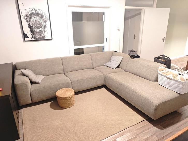 Montèl Hoekbank – Zeer nette staat – Hoog zitcomfort, Huis en Inrichting, Banken | Complete zithoeken, Zo goed als nieuw, Stof