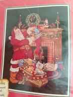 Kerstman borduurpakket 33x43,2 cm, Ophalen of Verzenden, Zo goed als nieuw, Handborduren, Borduurpakket