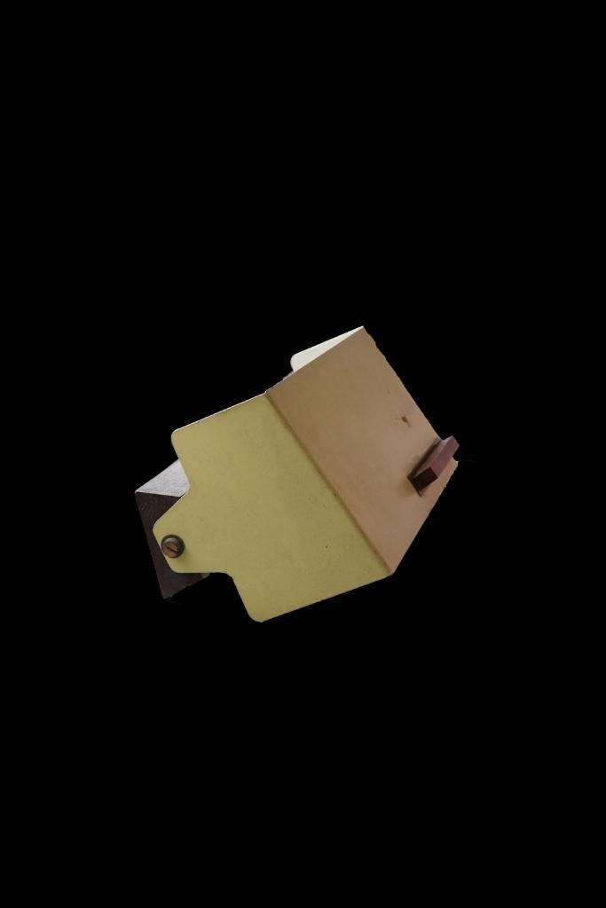 Retro Wand- en Leeslamp – Teakhout en Mosterdgeel, Huis en Inrichting, Lampen | Wandlampen, Gebruikt, Hout, Ophalen of Verzenden