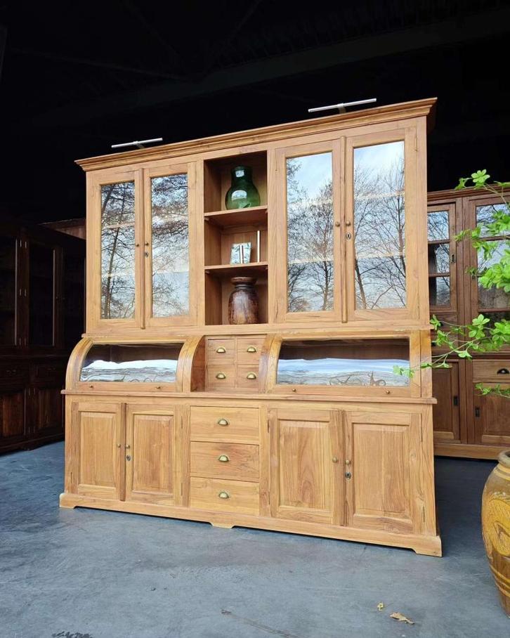 Teakhouten Grutterskast | Winkelkast | Servieskast | #2486, Huis en Inrichting, Kasten | Buffetkasten, Gebruikt, 200 cm of meer
