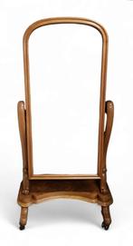 805. Biedermeier staande passpiegel, eind 19e eeuw
