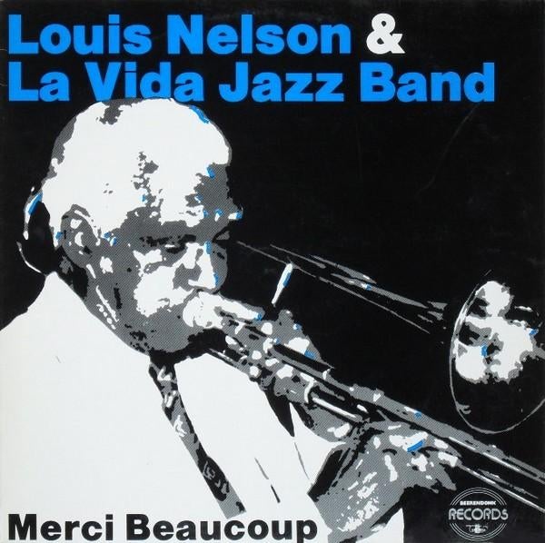 Louis Nelson & La Vida Jazz Band ‎– Merci Beaucoup 1983, Cd's en Dvd's, Vinyl | Jazz en Blues, 1980 tot heden, Ophalen of Verzenden