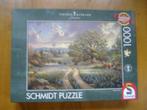 Schmidt Puzzel Thomas Kinkade studios, Hobby en Vrije tijd, Denksport en Puzzels, Ophalen of Verzenden, 500 t/m 1500 stukjes, Zo goed als nieuw