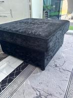 Poef zwart, Huis en Inrichting, Vierkant, Zo goed als nieuw, Stof, 75 tot 100 cm
