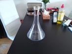 Wijn decanter met glazen dop, Huis en Inrichting, Woonaccessoires | Vazen, Gebruikt, Overige kleuren, Ophalen of Verzenden, Glas