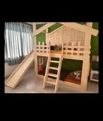 Boomhut Stapelbed met Glijbaan - Zo Goed Als Nieuw!, Ophalen, 85 tot 100 cm, Zo goed als nieuw, Hoogslaper of Stapelbed