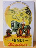 Fendt Dieselross tractor reclamebord van metaal wandbord