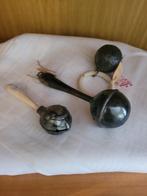 Antieke rammelaar met bijtring foto 1, Verzamelen, Poppen, Heikant 21 Kaatsheuvel, Gebruikt, Belle Vieille Brocante, Ophalen of Verzenden