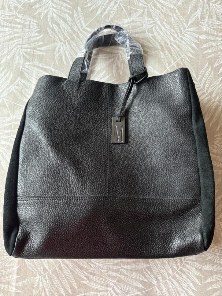 Zwart leren suede tas van Mart Visser, Sieraden, Tassen en Uiterlijk, Tassen | Damestassen, Nieuw, Handtas, Zwart, Ophalen of Verzenden