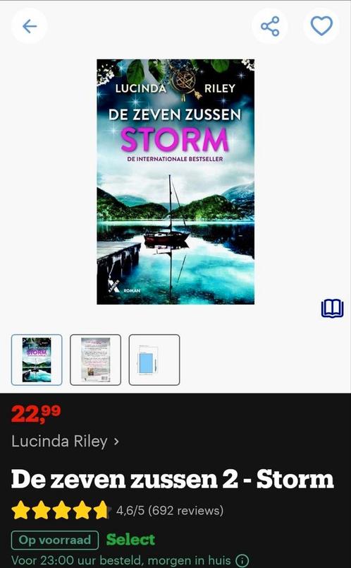 Lucinda Riley - Storm, Boeken, Literatuur, Zo goed als nieuw, Nederland, Ophalen of Verzenden