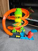 Hot Wheels City T-Rex Blaze Battle inclusief auto, Ophalen, Zo goed als nieuw, Handmatig, Hot Wheels